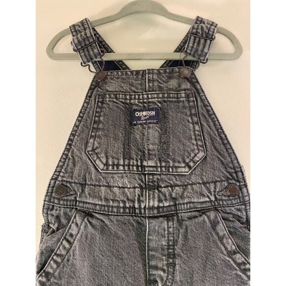 OSHKOSH B’GOSH Boy’s Fleece Lined Jean Bib Overalls / Size: 24 Months - Picture 6 of 15